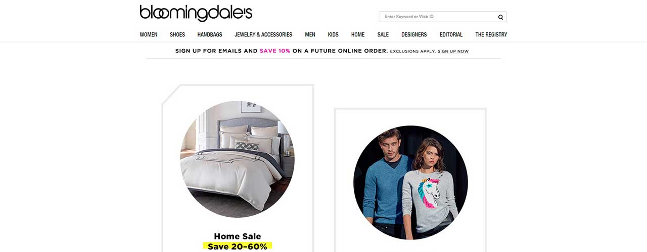 Парсер магазина Bloomingdales.com