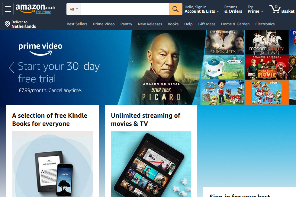 Парсер Amazon.co.uk
