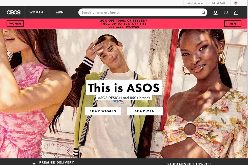 Парсер Asos.com