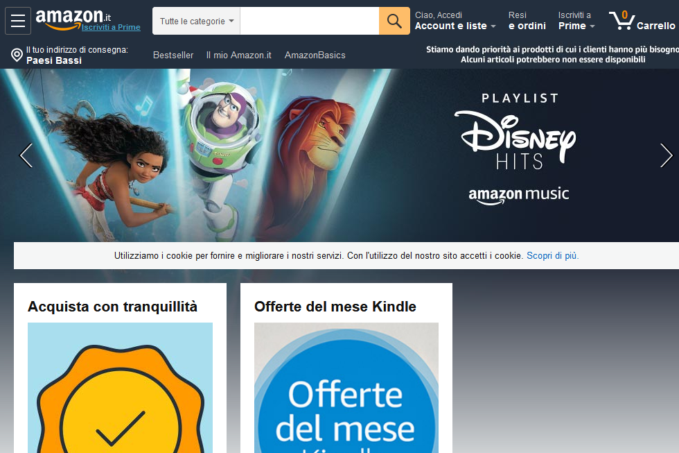 Парсер Amazon.it